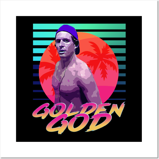 Golden God Neon Retro Wall Art by Tv Moments